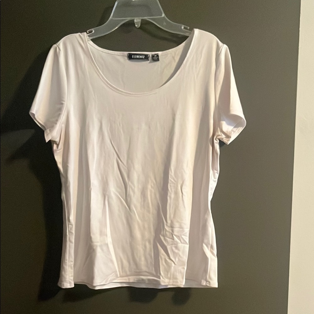 GUC M Elementz white short sleeve blouse